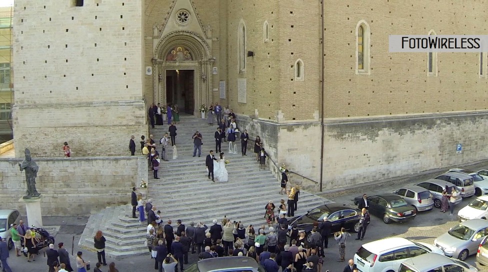 Chiesa di San Giustino a Chieti: le riprese con il drone in aree critiche