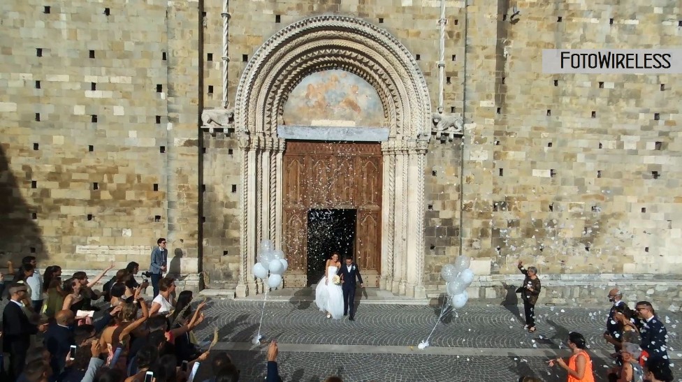 Utilizzo del drone in aree critiche. Basilica di Santa Maria Assunta ad Atri