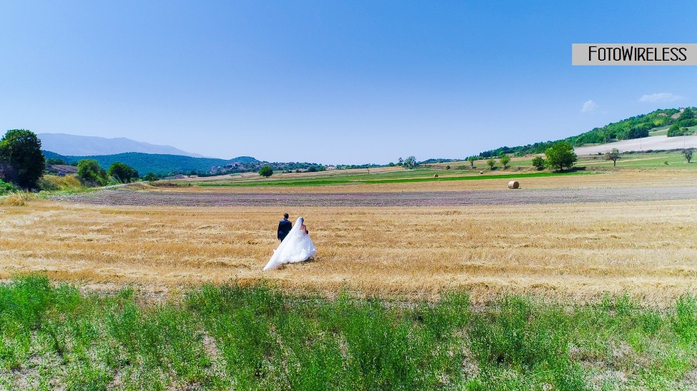 Foto realizzata da drone durante un matrimonio nei pressi di L'Aquila